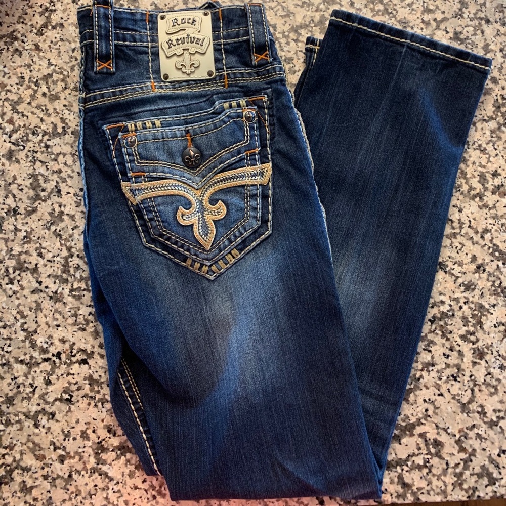 Men’s Rock Revival Size 31 Straight Jeans